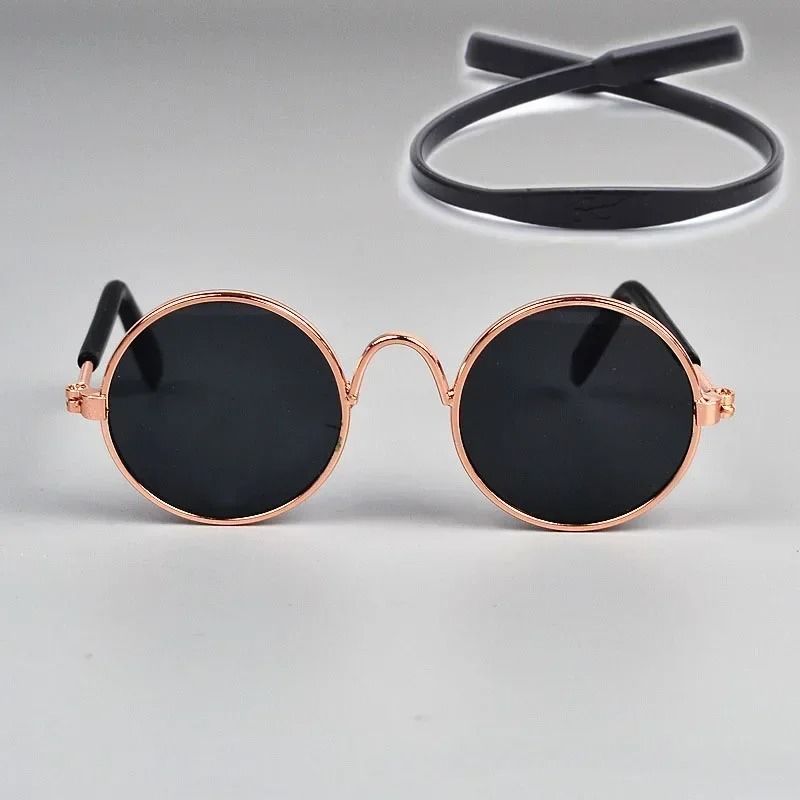 Cute Pet Sunglasses for Cats and Small Dogs UV Protection Summer Photo Props