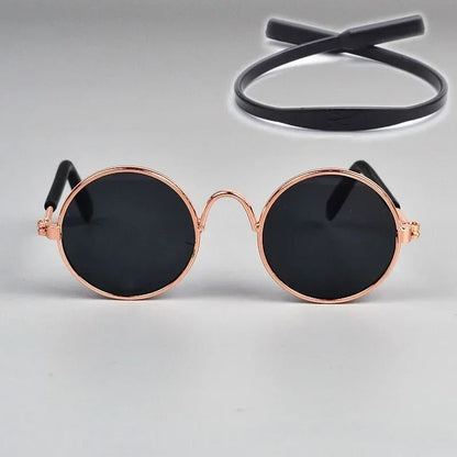 Cute Pet Sunglasses for Cats and Small Dogs UV Protection Summer Photo Props