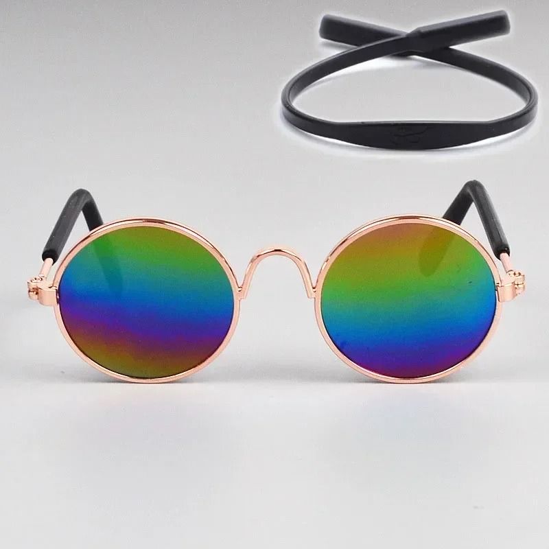 Cute Pet Sunglasses for Cats and Small Dogs UV Protection Summer Photo Props