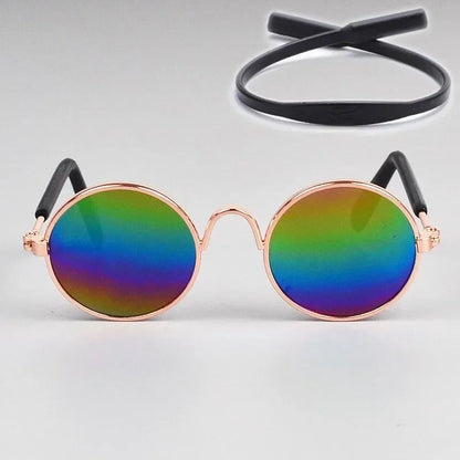 Cute Pet Sunglasses for Cats and Small Dogs UV Protection Summer Photo Props