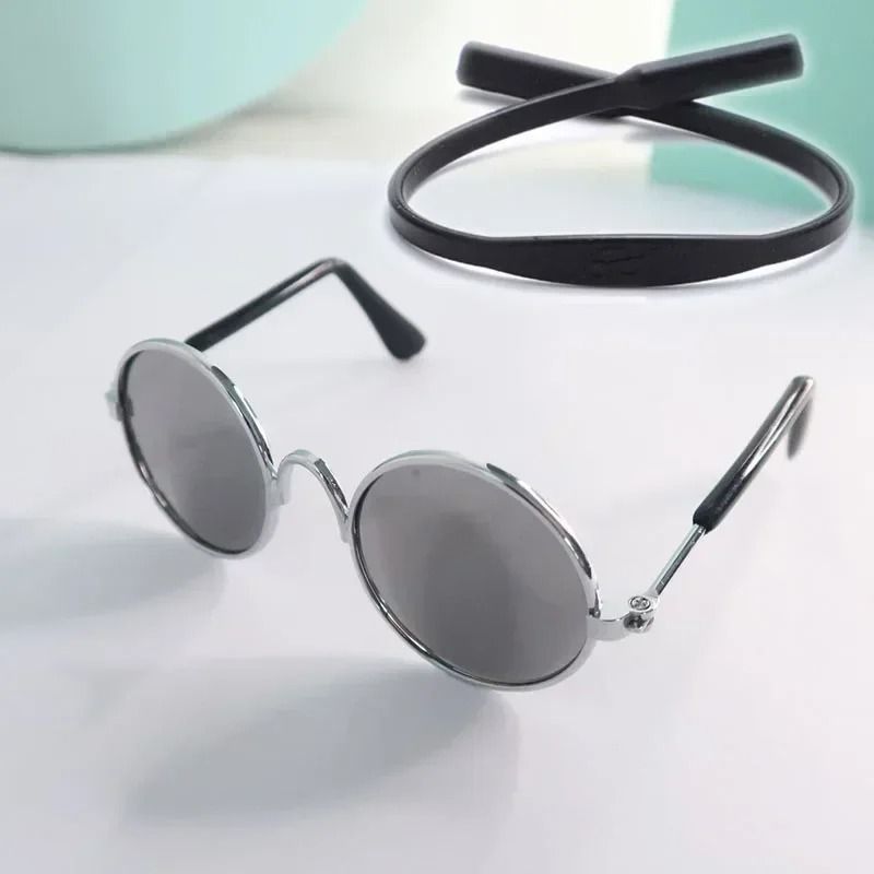 Cute Pet Sunglasses for Cats and Small Dogs UV Protection Summer Photo Props