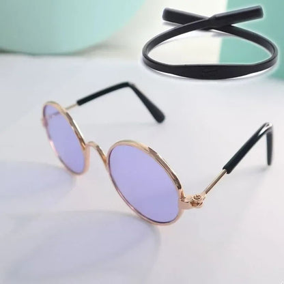 Cute Pet Sunglasses for Cats and Small Dogs UV Protection Summer Photo Props