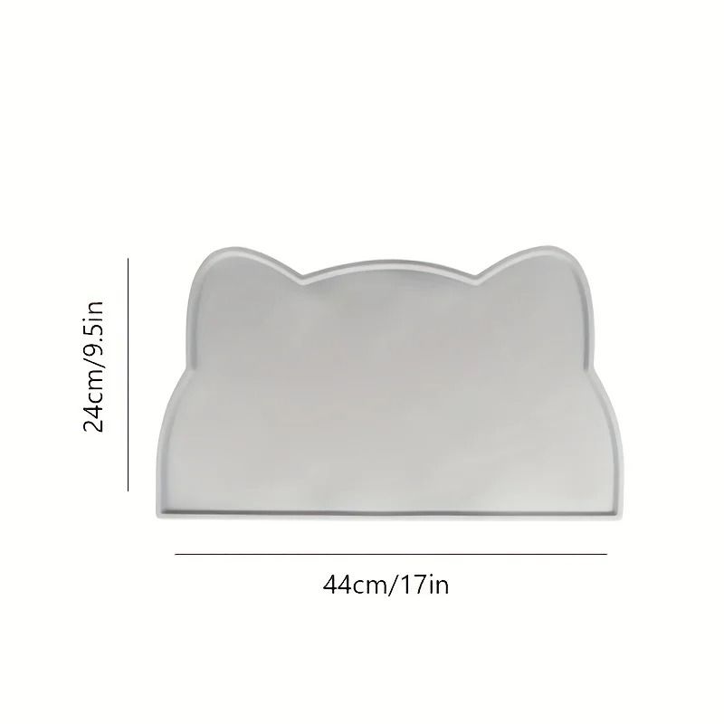 Silicone Pet Feeding Mat with Raised Edge