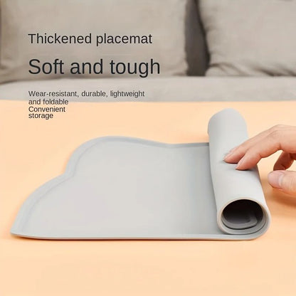 Silicone Pet Feeding Mat with Raised Edge