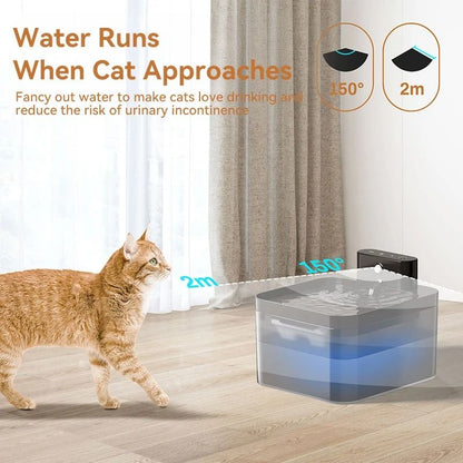 Smart Wireless Pet Water Fountain 2 .2 L Premium Filtered Dispenser