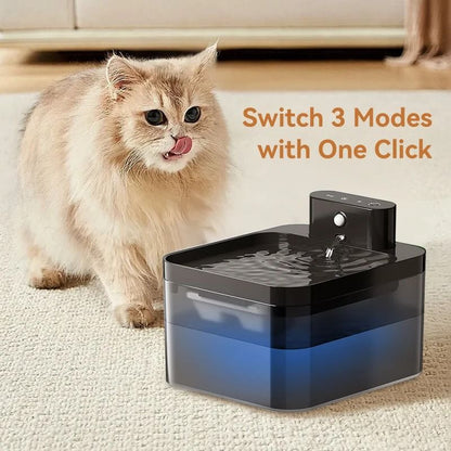 Smart Wireless Pet Water Fountain 2 .2 L Premium Filtered Dispenser