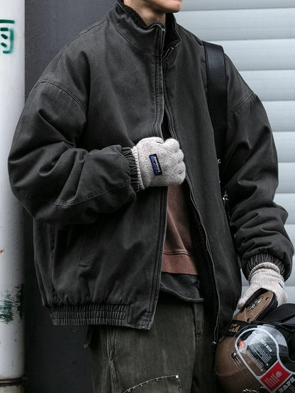 Vintage Polar Fleece Winter Jacket for Men