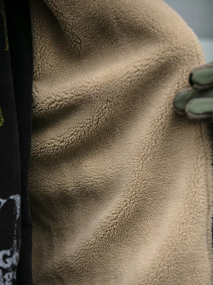 Vintage Polar Fleece Winter Jacket for Men