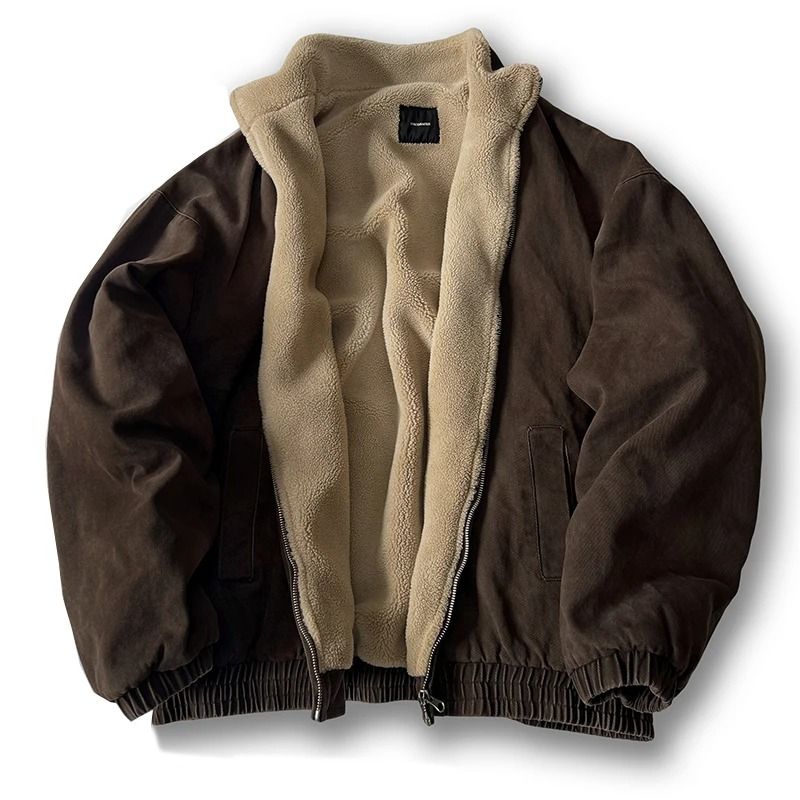 Vintage Polar Fleece Winter Jacket for Men