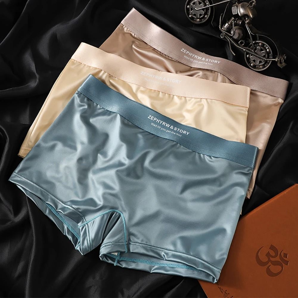 Luxury Ice Silk Breathable Womens Panties 3 Pack