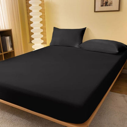 Solid Color Matte Bed Sheet 1 Piece Bed Cover for Bedroom Bedding Excluding Pillowcases