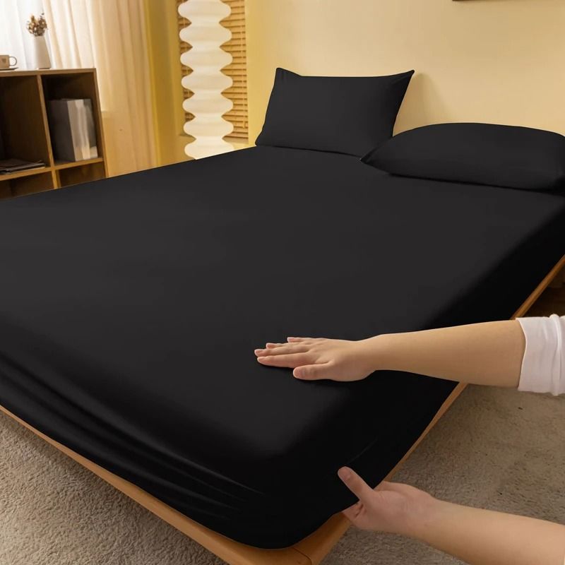 Solid Color Matte Bed Sheet 1 Piece Bed Cover for Bedroom Bedding Excluding Pillowcases