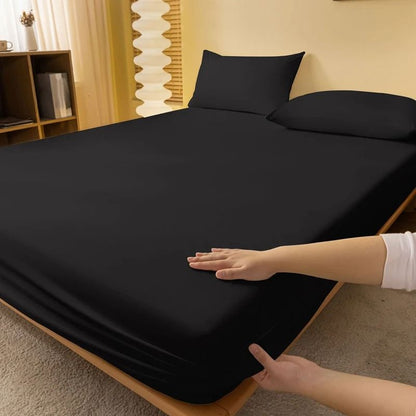 Solid Color Matte Bed Sheet 1 Piece Bed Cover for Bedroom Bedding Excluding Pillowcases