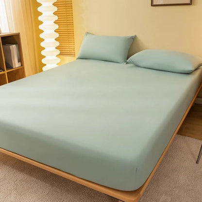 Solid Color Matte Bed Sheet 1 Piece Bed Cover for Bedroom Bedding Excluding Pillowcases