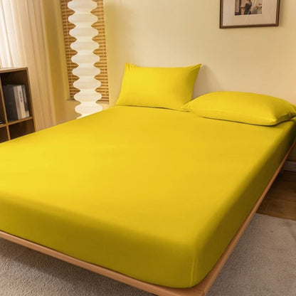 Solid Color Matte Bed Sheet 1 Piece Bed Cover for Bedroom Bedding Excluding Pillowcases