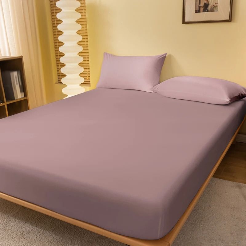 Solid Color Matte Bed Sheet 1 Piece Bed Cover for Bedroom Bedding Excluding Pillowcases