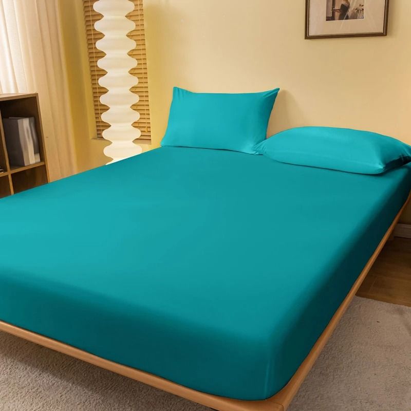 Solid Color Matte Bed Sheet 1 Piece Bed Cover for Bedroom Bedding Excluding Pillowcases
