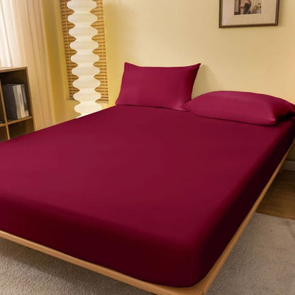 Solid Color Matte Bed Sheet 1 Piece Bed Cover for Bedroom Bedding Excluding Pillowcases