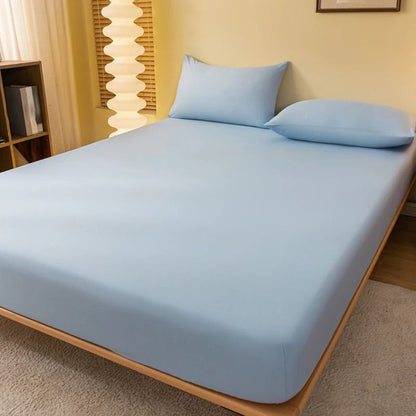 Solid Color Matte Bed Sheet 1 Piece Bed Cover for Bedroom Bedding Excluding Pillowcases