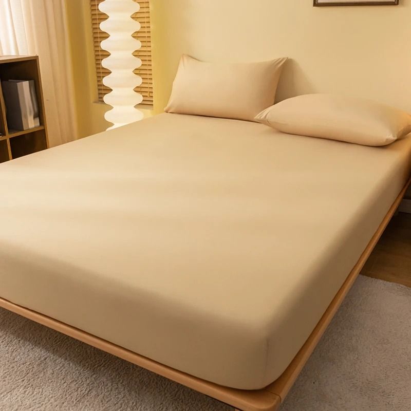 Solid Color Matte Bed Sheet 1 Piece Bed Cover for Bedroom Bedding Excluding Pillowcases