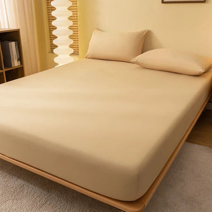 Solid Color Matte Bed Sheet 1 Piece Bed Cover for Bedroom Bedding Excluding Pillowcases