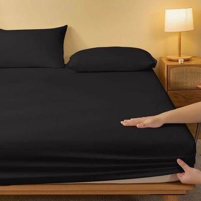 Solid Color Matte Bed Sheet 1 Piece Bed Cover for Bedroom Bedding Excluding Pillowcases