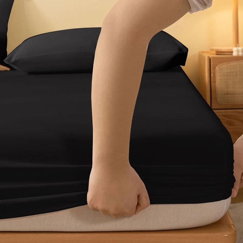 Solid Color Matte Bed Sheet 1 Piece Bed Cover for Bedroom Bedding Excluding Pillowcases