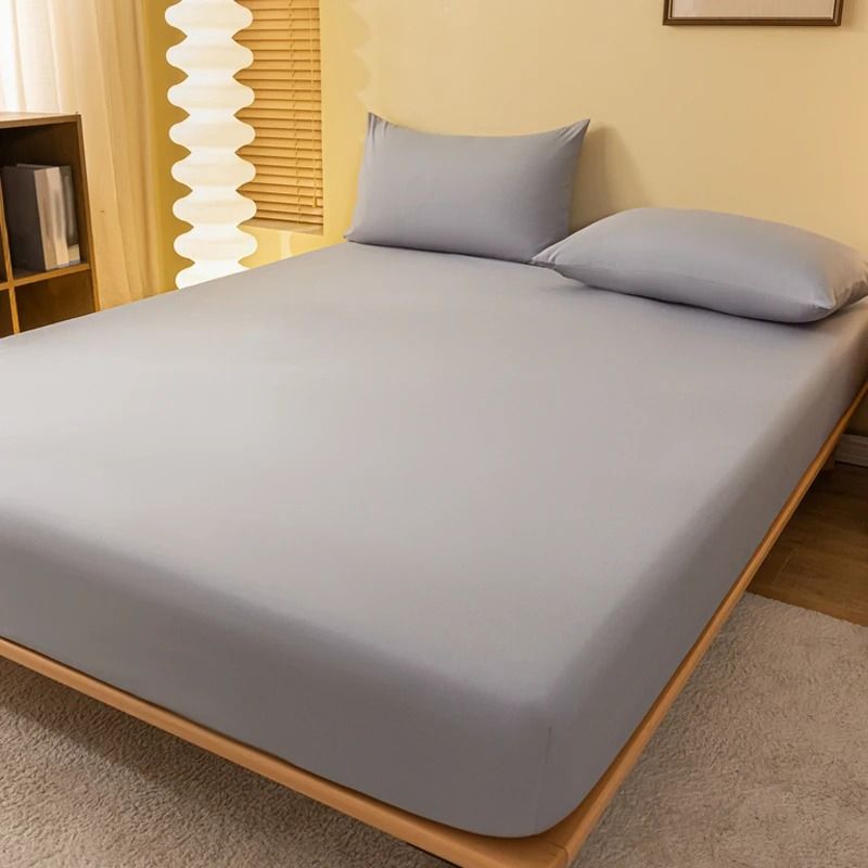 Solid Color Matte Bed Sheet 1 Piece Bed Cover for Bedroom Bedding Excluding Pillowcases