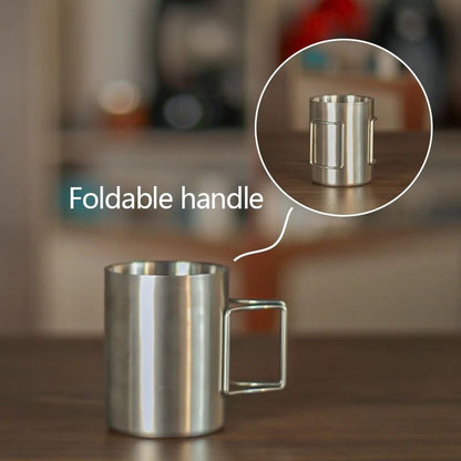 304 Stainless Steel Hanging Ear Pour-Over Coffee Filter Cup Portable Funnel Coffee Utensil