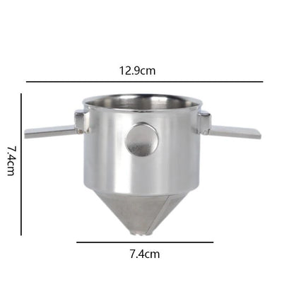 304 Stainless Steel Hanging Ear Pour-Over Coffee Filter Cup Portable Funnel Coffee Utensil