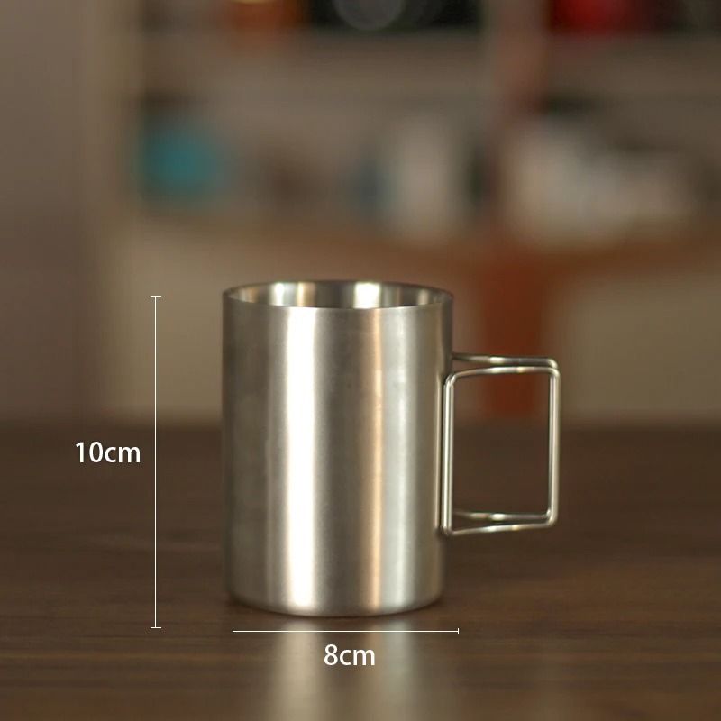 304 Stainless Steel Hanging Ear Pour-Over Coffee Filter Cup Portable Funnel Coffee Utensil