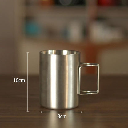 304 Stainless Steel Hanging Ear Pour-Over Coffee Filter Cup Portable Funnel Coffee Utensil