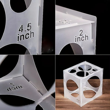 Balloon Size Measurement Box – Perfect Balloon Sizer Tool for Weddings, Parties & Events