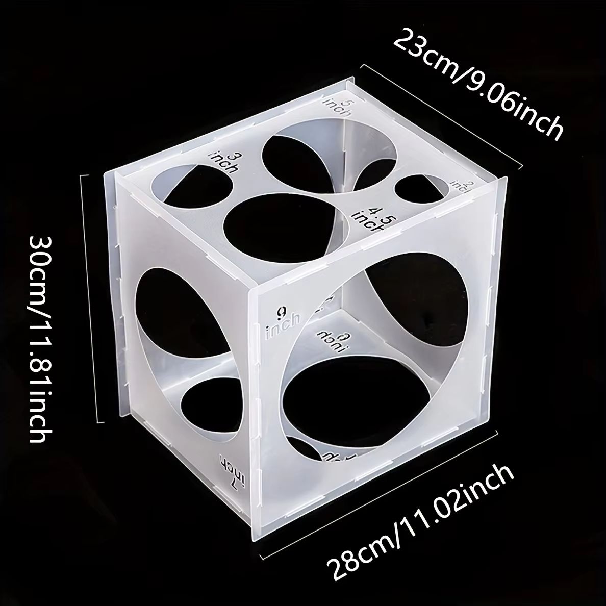 Balloon Size Measurement Box – Perfect Balloon Sizer Tool for Weddings, Parties & Events