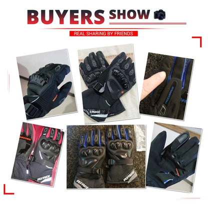 Motorcycle Gloves Windproof Waterproof Men Motorbike Riding Touchscreen Motocross Winter