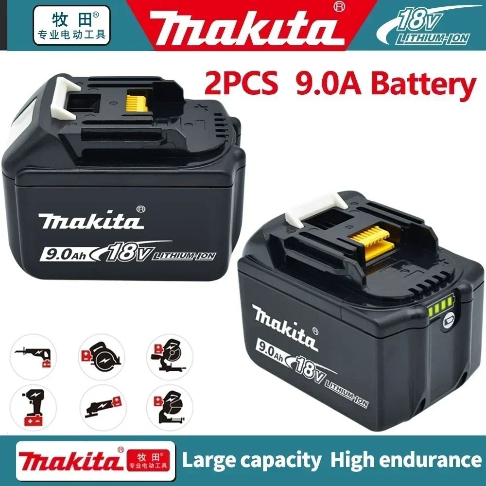 18V 9.0Ah Rechargeable Battery for Cordless Power Tools BL1830 BL1840 BL1850 BL1860B