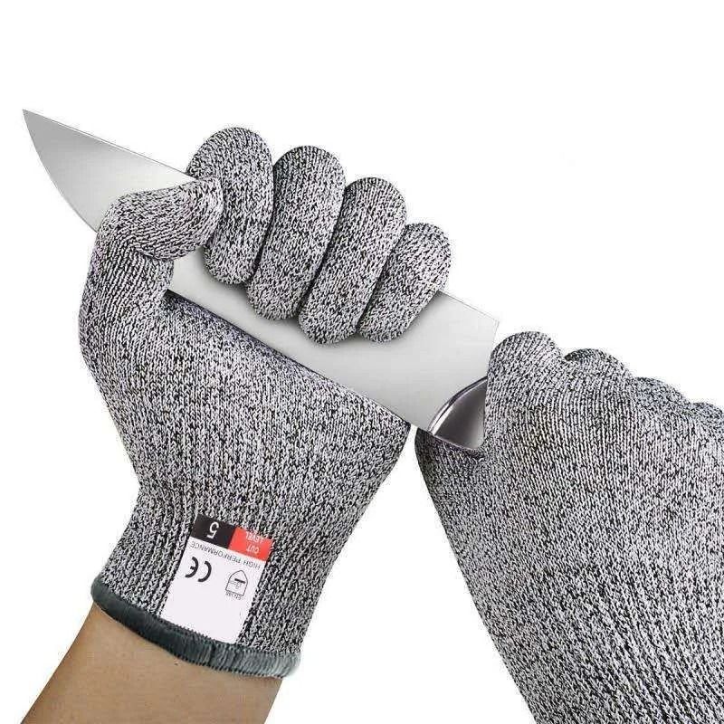Grade 5 Cut Resistant Gloves Kitchen HPPE Scratch Resistant Safety Gloves for Cutting and Gardening