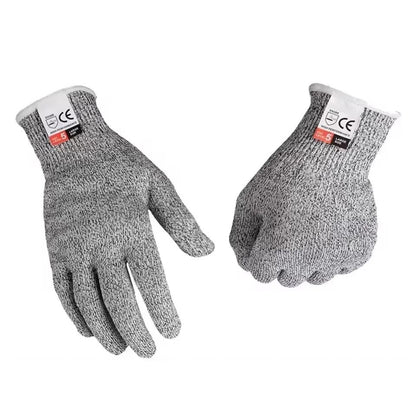 Grade 5 Cut Resistant Gloves Kitchen HPPE Scratch Resistant Safety Gloves for Cutting and Gardening