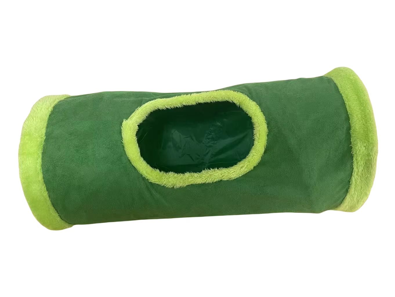 CozyPlay Collapsible Cat Winter Suede Tunnel – Interactive Play & Hideaway for Kittens, Puppies & Rabbits