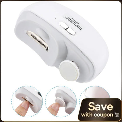 Electric Nail Clippers Automatic Trimmer With Light Fingernail and Toenail Cutter For Adults and Babies