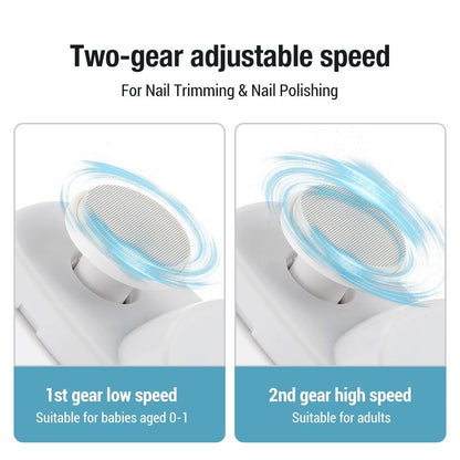 Electric Nail Clippers Automatic Trimmer With Light Fingernail and Toenail Cutter For Adults and Babies