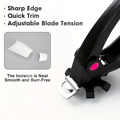 U Shaped Nail Clipper and File Set for Acrylic and False Nails