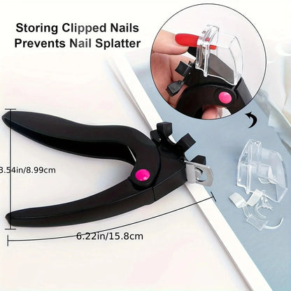 U Shaped Nail Clipper and File Set for Acrylic and False Nails
