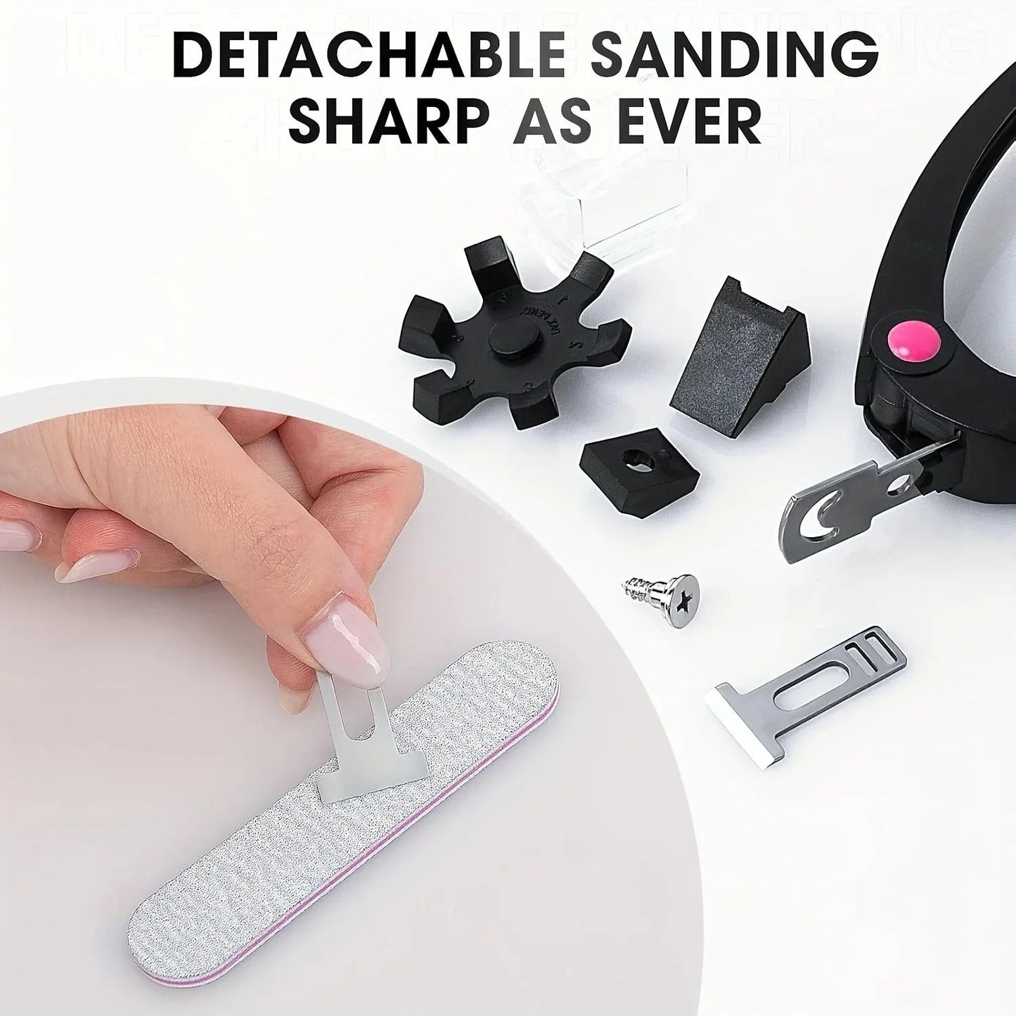 U Shaped Nail Clipper and File Set for Acrylic and False Nails