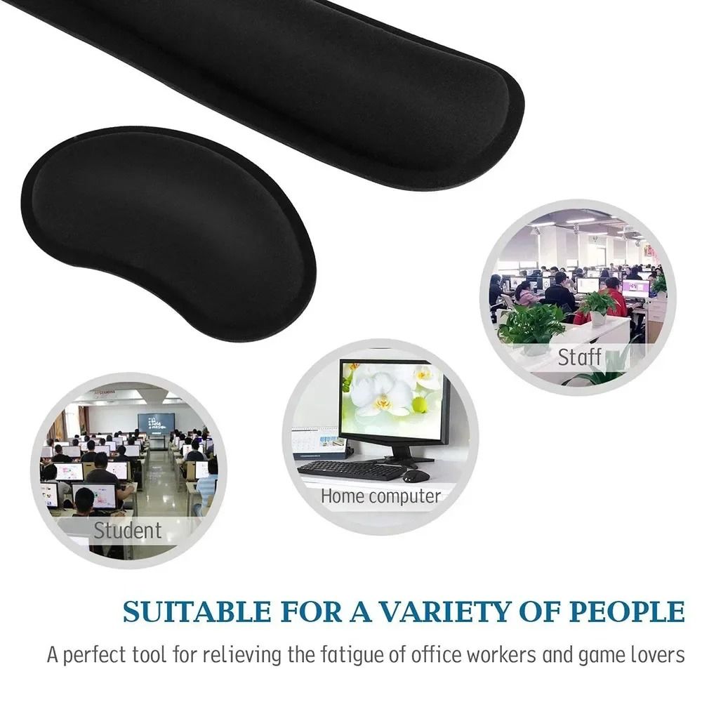 Memory Foam Wrist Support Pad for Keyboard and Mouse