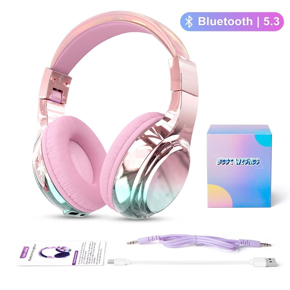 Wireless Bluetooth Headphones with Microphone and 60 Hour Battery Life