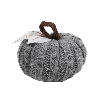 Knitted Soft Wool Pumpkin Ornament for Home Thanksgiving Harvest Decoration