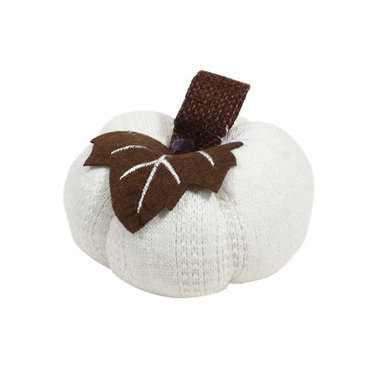 Knitted Soft Wool Pumpkin Ornament for Home Thanksgiving Harvest Decoration