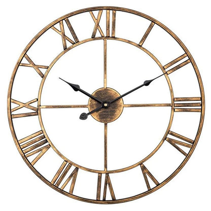 Modern Large 3D Wall Clock with Roman Numerals