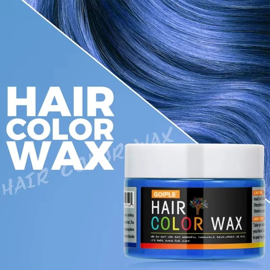 Halloween Temporary Hair Dye Wax Easy Wash Color Mud for Hair Eyebrows and Beards